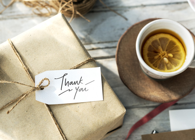 Adding a thank you note